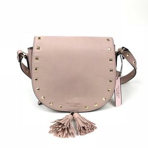 Victoria's Secret NWT Pink Leather Cross Body Bag